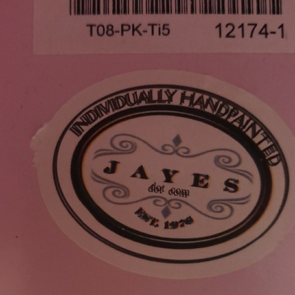 Jayes Vintage Hand Painted Pink With Gold Bees Quilted Bathroom Accents - Picture 2 of 11